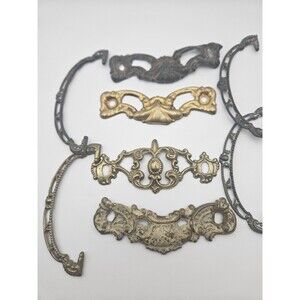 Antique Hardware lot Of 8 Handles Craft Jewelry Mix Media